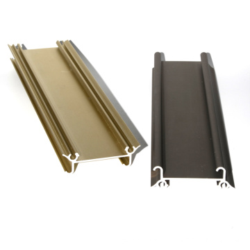 Custom Made Aluminum Wardrobe Sliding Door Profile/ sliding door double track proifle